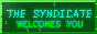 a button linking to a website called ayebz. the text on it says the syndicate welcomes you.