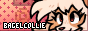 a button that says bagelcollie with a dog fursona