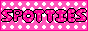 a link to spotties site  a pink button with dots