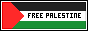 a button with the palestine flag with text that says free palestine.