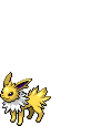 a gif of a jolteon with a speech bubble that says have a nice day