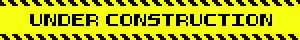 a yellow under construction sign
