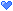 tiny pixel art of a blue heart